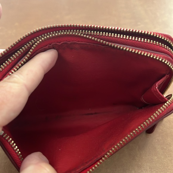 Coach double zip wristlet GUC large - Picture 4 of 7